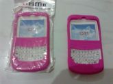 Capa de silicone rosa para Q11